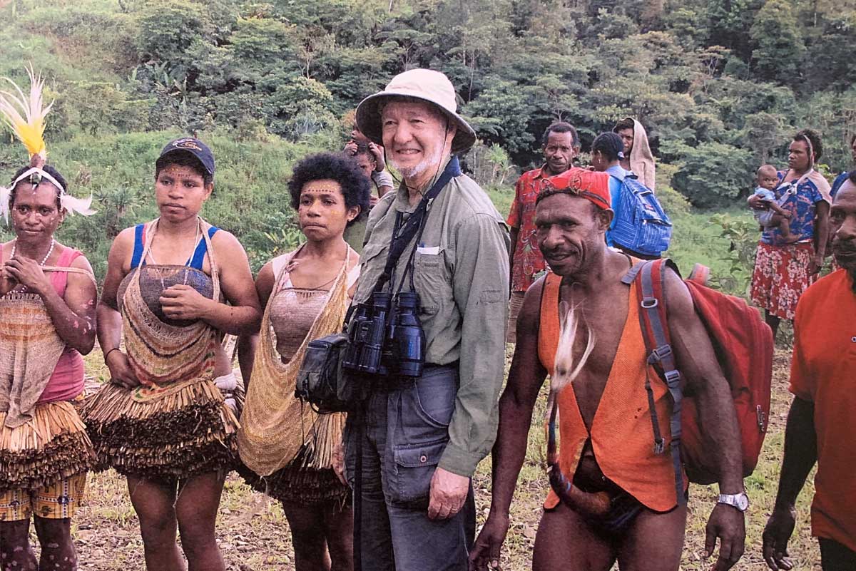 With local tribe in New Guinea