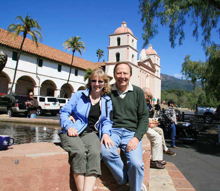 With Cathie, Santa Barbara, CA