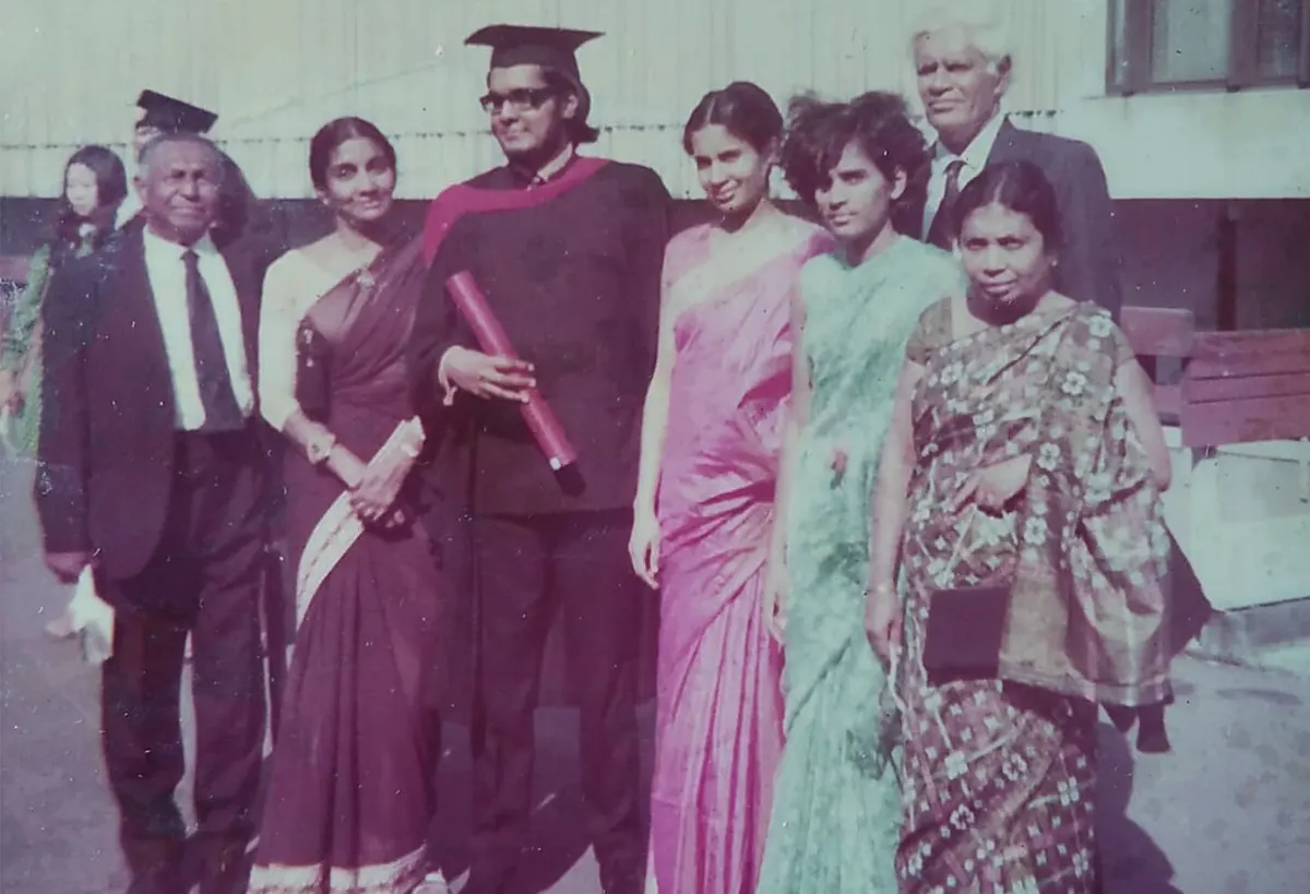 1973, Age 27. Graduation from McGill Univ.