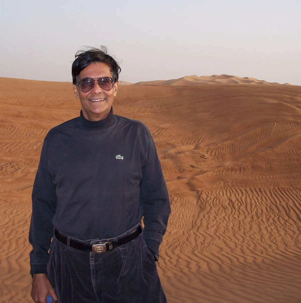 2004, Age 59. in Sahara Desert